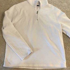 Michael Kors Men’s White Quarter Zip pullover jacket hoodie